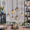 Ripoll Lampadario a sospensione, Lampada a sfera, Lampada a sospensione Ambrato, Chiaro, Grigio fumo, 6-Luci