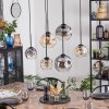 Ripoll Lampadario a sospensione, Lampada a sfera, Lampada a sospensione Ambrato, Chiaro, Grigio fumo, 6-Luci
