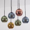 Koyoto Lampadario a sospensione, Lampada a sfera, Lampada a sospensione Blu, Oro, Verde, Ramato, 6-Luci