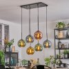 Koyoto Lampadario a sospensione, Lampada a sfera, Lampada a sospensione Blu, Oro, Verde, Ramato, 6-Luci