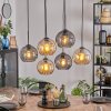 Koyoto Lampadario a sospensione, Lampada a sfera, Lampada a sospensione Ambrato, Grigio fumo, 6-Luci