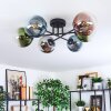 Gastor Plafoniera, Lampada a sfera 62 cm Blu, Cromo, Verde, Chiaro, Ramato, Grigio fumo, 6-Luci