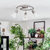 Mirlo Plafoniera, Faretto da soffitto Cromo, Nichel opaco, 3-Luci