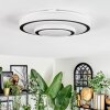 Borin Plafoniera LED Grigio, Bianco, 1-Luce