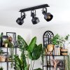 Tylar Plafoniera, Faretto da soffitto Nero, 3-Luci