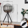 Trion Lampada da tavolo Nero, 1-Luce