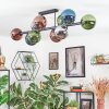 Gastor Plafoniera, Lampada a sfera Blu, Cromo, Verde, Ramato, Grigio fumo, 10-Luci