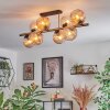 Koyoto Plafoniera, Lampada a sfera Oro, Nero, 8-Luci
