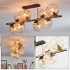 Koyoto Plafoniera, Lampada a sfera Oro, Nero, 8-Luci