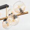 Koyoto Plafoniera, Lampada a sfera Oro, Nero, 8-Luci