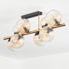 Koyoto Plafoniera, Lampada a sfera Oro, Nero, 8-Luci