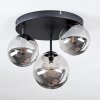 Chehalis Plafoniera, Lampada a sfera 32 cm Grigio fumo, 3-Luci