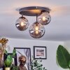 Chehalis Plafoniera, Lampada a sfera 32 cm Grigio fumo, 3-Luci