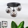 Chehalis Plafoniera, Lampada a sfera 32 cm Grigio fumo, 3-Luci