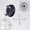 Gastor Plafoniera, Lampada a sfera 30 cm Grigio fumo, 3-Luci