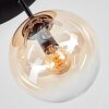 Gastor Plafoniera, Lampada a sfera 30 cm Ambrato, Chiaro, 3-Luci