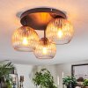 Koyoto Plafoniera, Lampada a sfera 30 cm Ambrato, Chiaro, 3-Luci