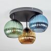 Koyoto Plafoniera, Lampada a sfera Blu, Oro, Verde, 3-Luci
