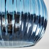 Koyoto Plafoniera, Lampada a sfera 30 cm Blu, Oro, Ramato, 3-Luci