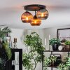 Koyoto Plafoniera, Lampada a sfera 30 cm Blu, Oro, Ramato, 3-Luci