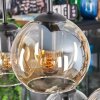 Koyoto Lampadario a sospensione, Lampada a sfera, Lampada a sospensione Ambrato, Chiaro, 6-Luci