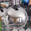 Koyoto Lampadario a sospensione, Lampada a sfera, Lampada a sospensione Cromo, Chiaro, Grigio fumo, 6-Luci