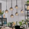 Ripoll Lampadario a sospensione, Lampada a sfera, Lampada a sospensione Chiaro, Grigio fumo, 6-Luci