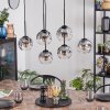 Ripoll Lampadario a sospensione, Lampada a sfera, Lampada a sospensione Chiaro, Grigio fumo, 6-Luci