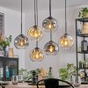 Ripoll Lampadario a sospensione, Lampada a sfera, Lampada a sospensione Ambrato, Chiaro, Grigio fumo, 6-Luci