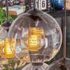 Koyoto Lampadario a sospensione, Lampada a sfera, Lampada a sospensione Ambrato, Chiaro, Grigio fumo, 6-Luci