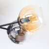Koyoto Plafoniera, Lampada a sfera Ambrato, Chiaro, Grigio fumo, 6-Luci