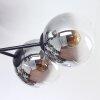 Gastor Plafoniera, Lampada a sfera Chiaro, Grigio fumo, 6-Luci