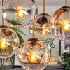 Gastor Plafoniera, Lampada a sfera Oro, Nero, 5-Luci