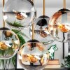 Gastor Plafoniera, Lampada a sfera Oro, Nero, 5-Luci