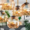 Gastor Plafoniera, Lampada a sfera Oro, Nero, 5-Luci