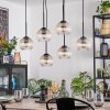 Koyoto Lampadario a sospensione, Lampada a sfera, Lampada a sospensione Ambrato, Chiaro, 6-Luci