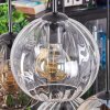 Koyoto Lampadario a sospensione, Lampada a sfera, Lampada a sospensione Ambrato, Chiaro, Grigio fumo, 6-Luci