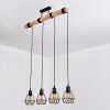 Yaak Lampadario a sospensione, Lampada a sospensione Écru, Nero, 4-Luci