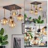 Koyoto Plafoniera, Lampada a sfera Oro, Nero, 5-Luci