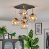 Koyoto Plafoniera, Lampada a sfera Oro, Nero, 5-Luci