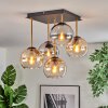 Koyoto Plafoniera, Lampada a sfera Oro, Nero, 5-Luci