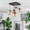 Koyoto Plafoniera, Lampada a sfera Oro, Nero, 5-Luci