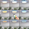 Zuren Plafoniera, Panel LED Bianco, 1-Luce, Cambia colore