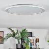 Zuren Plafoniera, Panel LED Bianco, 1-Luce, Cambia colore