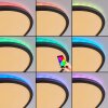 Zuren Plafoniera, Panel LED Nero, 1-Luce, Cambia colore