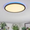 Zuren Plafoniera, Panel LED Nero, 1-Luce, Cambia colore