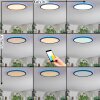 Zuren Plafoniera, Panel LED Nero, 1-Luce, Cambia colore