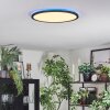 Zuren Plafoniera, Panel LED Nero, 1-Luce, Cambia colore