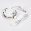 Ramek Plafoniera, Lampada da incasso LED Nichel opaco, 3-Luci