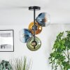 Koyoto Plafoniera, Lampada a sfera 31 cm Blu, Oro, Verde, Chiaro, 4-Luci